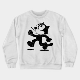 Felix The Cat - Distressed Style Design Crewneck Sweatshirt